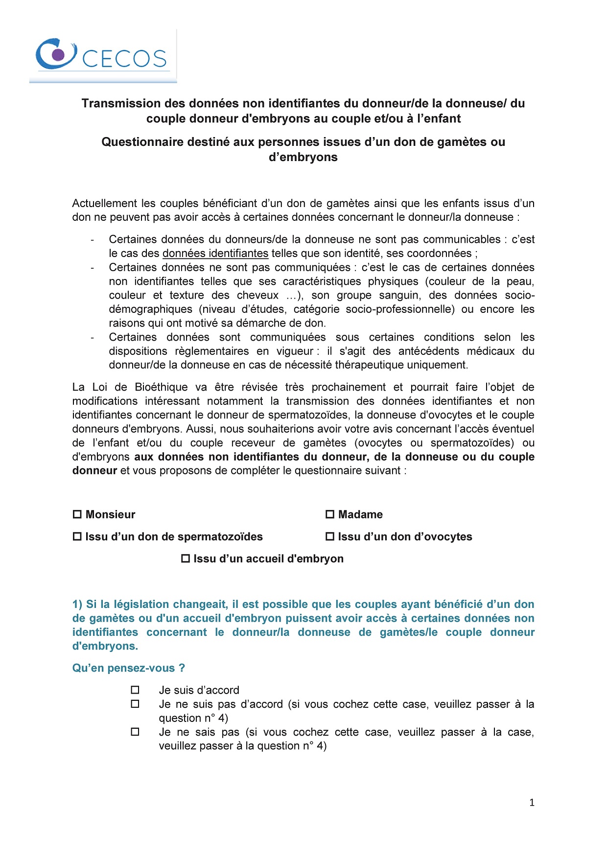 Formulaire CECOS pour enfants (PDF)