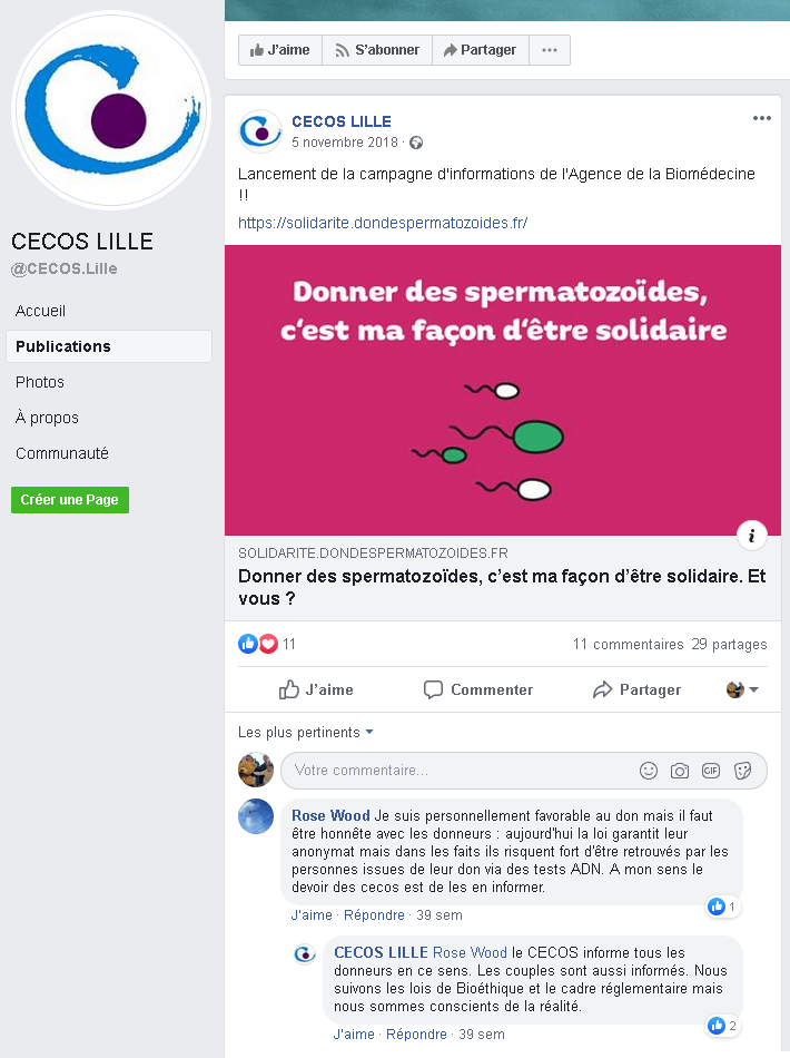 Facebook CECOS Lille